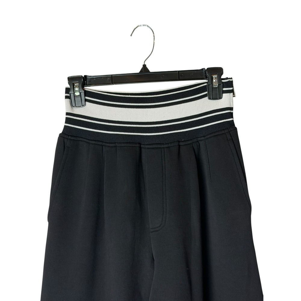 YLVIS.ZHEUNK Striped Waist Joggers Women Small Black Athleisure Streetwear - Picture 4 of 12